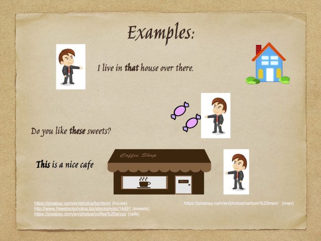 demonstrative determiners